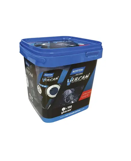 Δίσκος Inox Κοπής Σιδήρου Σέτ 100 Τεμαχίων 125 Χ 1 Χ 22.23 Vulcan Norton