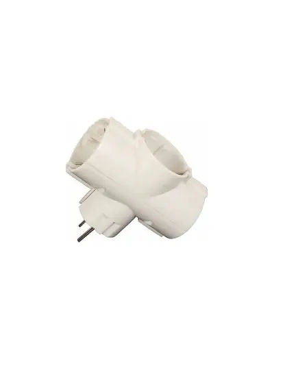 Αντάπτορ Σταυρός Σούκο 3 Θέσεων Λευκός OEM