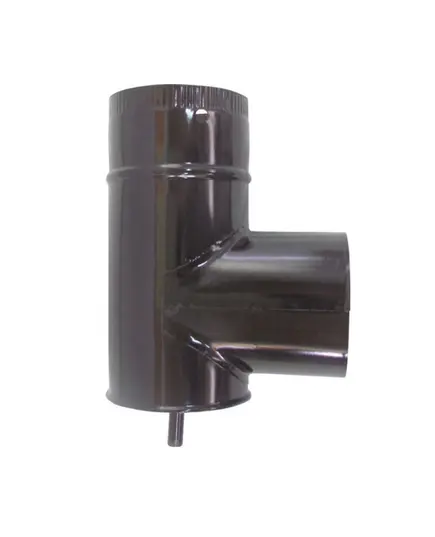 Τάφ Σόμπας Εμαγιέ Μαύρο  Φ 150 12128 Βιοφάν