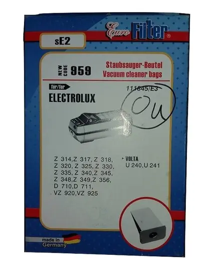 Ανταλλακτικές Σακούλες Ηλεκτρικής Σκούπας SE 2 Electrolux  Volta Eurofilter
