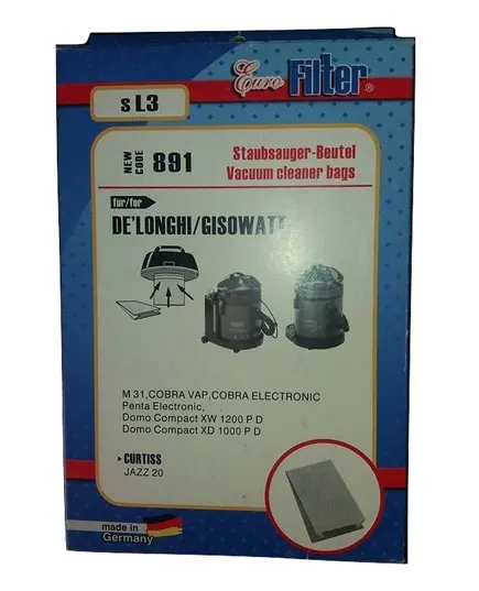 Ανταλλακτικές Σακούλες Ηλεκτρικής Σκούπας SL3 De'Longhi Penta Gisowatt Eurofilter