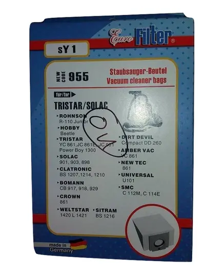 Ανταλλακτικές Σακούλες Ηλεκτρικής Σκούπας SY 1 Rhonson Hobby Tristar Solac Eurofilter