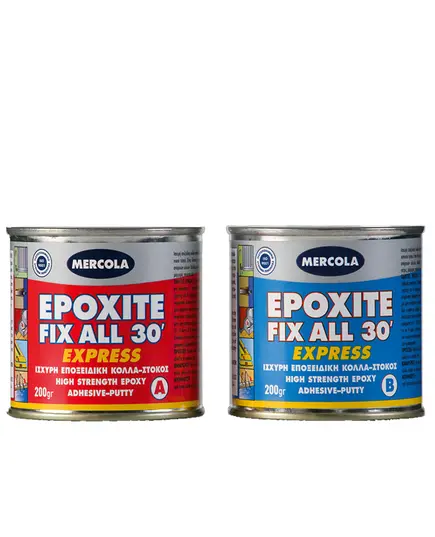 Εποξειδική Κόλλα Στόκος Δύο Συστατικών Epoxite Fix All 30' Mercola