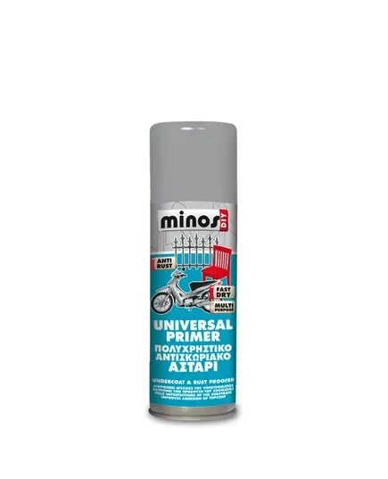 Σπρέι Αστάρι Universal Primer Λευκό 400 ML Minos