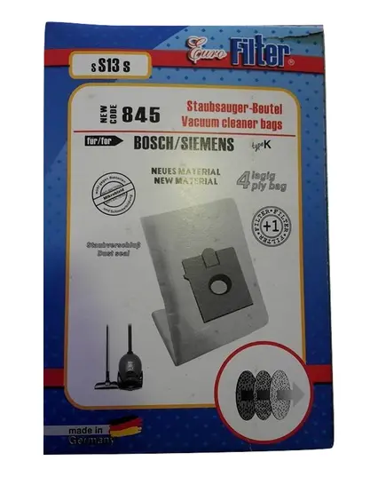Ανταλλακτικές Σακούλες Ηλεκτρικής Σκούπας SS13S Siemens Smily Bosch Arriva Eurofilter