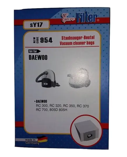Ανταλλακτικές Σακούλες Ηλεκτρικής Σκούπας SY 17 Daewoo Rc Eurofilter