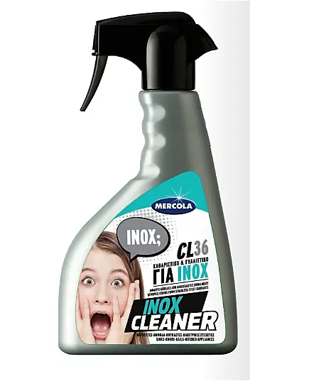 Καθαριστικό Ανοξείδωτων Επιφανειών CL 36 Inox Cleaner 500ml Mercola