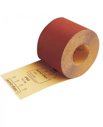 Πατόχαρτο Κόκκινο Λείανσης 330 Duroflex Ρολό K120 120x1000mm 330120120 Smirdex