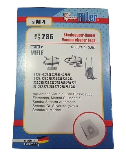 Ανταλλακτικές Σακούλες Ηλεκτρικής Σκούπας SM 4 Miele Eurofilter
