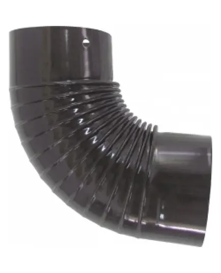 Γωνία Σωλήνα Σόμπας Φ 150 Εμαγιέ Μαύρο 12117  Βιοφάν