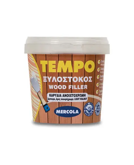 Ακρυλικός Στόκος Ξύλου Καρυδιά Σκούρα 200 Γραμμαρίων Tempo Mercola