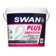 Ακρυλικό Χρώμα Swan Plus Emulsion Εσωτερικής Καί Εξωτερικής Χρήσης Λευκό 3lt